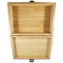 Bamboo Wood Hinged Cigar Storage Stash Boxes -8.5 x 6 x 2.5 Inches (Bear)