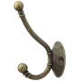 Arks Royal Premium Modern Double Coat Hat Hook Retro Wall Mounted Decorative Cloth Hanger with Ball Tips, for Bathroom, Restroom, Kitchen, Garage, Office, 6 Pack (Oil Rubbed Bronze)