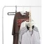 Wardrobe Space Saving Organizer Storage Rack Buckle Anti-Slip Hanger 9 Hole Multilayer Windproof Clothes Hanger Fixed Holder 10pcs Random Color