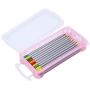 BTSKY Colorful Large Capacity Pencil Box, Office Supplies Storage Organizer Box, Brush Painting Pencils Storage Boxes Watercolor Pen Container Drawing Tools(3 Colors 6 Pack)