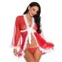 Crotchless Lingerie, Shybuy Women Lingerie Halter Christmas Lace Babydoll Mesh Nightwear V Neck Teddy