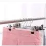 10pcs Random Color Stainless Steel Trouser Hanger Rack Coat Pants Skirt Hangers Clothes Stand Holder with 2 Adjustable Non-Slip Clips Decoration 10pcs Random Color Stainless Steel Trouser Hanger Rack Coat Pants Skirt Hangers Clothes Stand Holder with 2 Adjustable Non-Slip Clips Decoration
