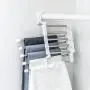 Hli-SHJHsmu 2PCS Closet Organizer Space Saver Clothing Rack Stainless Steel Multifunction Pants Rack Magic Hanger Clothes Hook Closet Rack Hli-SHJHsmu 2PCS Closet Organizer Space Saver Clothing Rack Stainless Steel Multifunction Pants Rack Magic Hanger Clothes Hook Closet Rack