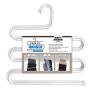 Wonder Hanger Pants Hanger Pack of 3 in White; with no-Slip Velvet Coating