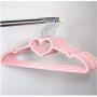 10pcs Clothes Hanger Durable ABS Heart Pattern Coat Hanger for Adult Children Clothing Hanging Supplies (Pink) 10pcs Clothes Hanger Durable ABS Heart Pattern Coat Hanger for Adult Children Clothing Hanging Supplies (Pink)