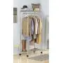 Whitmor Supreme Garment Rack - Double Shelf Rolling Clothes Organizer - Chrome Whitmor Supreme Garment Rack - Double Shelf Rolling Clothes Organizer - Chrome