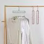 NAYI Clothes Hanger Clothes 9 Hole Towel Hook Closet Organizer Plastic Storage Rack