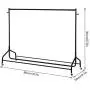 Cocoarm Heavy Duty Rolling Garment Rack, Single Metal Clothes Rack with Bag Hook and Lower Storage Shelf for Boxes Shoes Boots, Clothes Hanger Rack for Bedroom 70.9x19.7x57.5 inches Capacity 220lbs Cocoarm Heavy Duty Rolling Garment Rack, Single Metal Clothes Rack with Bag Hook and Lower Storage Shelf for Boxes Shoes Boots, Clothes Hanger Rack for Bedroom 70.9x19.7x57.5 inches Capacity 220lbs
