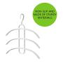 Mailzon| Clothes Hangers Plastic Storage Racks Laundry Drying Rack Fish Bone Shape (White)