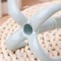 Dabixx 360 Degree Rotating Belt Hanger Scarf Tie Rack Holder Hook Closet Organizer - Blue