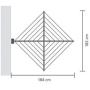 Brabantia Wallfix Wall-Mounted Rotary Dryer -78 ft, 375842