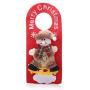 FRECI Christmas Door Hanger Sign Cloth Hangers Hook Sign Xmas Hanging Door Ornaments Decoration - Snowman