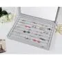 Valdler Velvet Stackable Jewelry Tray Showcase Display Storage Boxes (7 Slots) Valdler Velvet Stackable Jewelry Tray Showcase Display Storage Boxes (7 Slots)