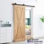 SMARTSTANDARD 5 FT Top Mount Sliding Barn Door Hardware Kit -Smoothly and Quietly -Easy to Install -Includes Step-by-Step Installation Instruction Fit 30" Wide Door Panel (T Shape Hanger) SMARTSTANDARD 5 FT Top Mount Sliding Barn Door Hardware Kit -Smoothly and Quietly -Easy to Install -Includes Step-by-Step Installation Instruction Fit 30" Wide Door Panel (T Shape Hanger)
