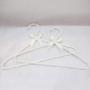 JTKDL 10 Packs White Faux Pearl Bow Clothes Hangers Hook for Adult Bowknot Traceless Holder