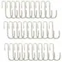 BQKKWIN Heavy Duty S Hooks Black S Shaped Hooks Hanging Hangers Hooks for Kitchen, Bathroom, Bedroom and Office Pan Pot Coat Bag Plants (30 Pack Silver) BQKKWIN Heavy Duty S Hooks Black S Shaped Hooks Hanging Hangers Hooks for Kitchen, Bathroom, Bedroom and Office Pan Pot Coat Bag Plants (30 Pack Silver)