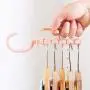 shlutesoy Plastic 5 Circle Anti-Slip Windproof Coat Clothes Hanger Buckle Rack Organizer Pink shlutesoy Plastic 5 Circle Anti-Slip Windproof Coat Clothes Hanger Buckle Rack Organizer Pink