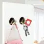 Regun Adhesive Hanger, Golden Stainless Steel Wall Hook Zinc Alloy Adhesive Hook for Student Apartment Home Bathroom Tool