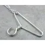 Sterling Silver Hanger Necklace- Wire Hanger Pendant