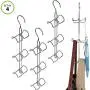 Evelots Purse Handbag Closet Organizer-Hanging-Chrome Finish-24 Hook Total-Set/4 Evelots Purse Handbag Closet Organizer-Hanging-Chrome Finish-24 Hook Total-Set/4