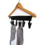 Samy Best Multifunctional Portable Cloth Hanger Drying Rack Foldable Bathroom Clothespin 6 Clip Hanger Towel Socks Hanger Clip