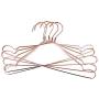 10pcs Random Color Cloth Hanger Durable Antideformation Aluminium Alloy Closet Skirt Dress Clothing Towel Storage Rack Closet Space Saver