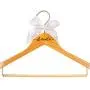 VAIEER Personalized Laser Engraved Wedding Bride and Groom Hangers with Black Ribbon and White Ribbon Custom Wood Clothes Hangers Garment (Bride) VAIEER Personalized Laser Engraved Wedding Bride and Groom Hangers with Black Ribbon and White Ribbon Custom Wood Clothes Hangers Garment (Bride)