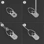 Powlankou Picture Hanging Wire, Photo Frame Picture Hanging Wire, Supports up to 30 lbs (100 Feet) Powlankou Picture Hanging Wire, Photo Frame Picture Hanging Wire, Supports up to 30 lbs (100 Feet)