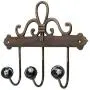 Indianshelf Handmade 1 Artistic Vintage Black Ceramic Floral Key Hooks Hangers/Key Holder for Wall Indianshelf Handmade 1 Artistic Vintage Black Ceramic Floral Key Hooks Hangers/Key Holder for Wall