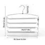 XMZFQ Multi-Layer Pants Hangers Stainless Steel Non-Slip Sponge Padded Clothes Hangers Removable Arms Closet Organizer for Pants Jeans Trousers Scarf
