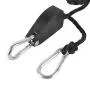 Rope Clip Hanger, Sopito 4 Pairs 1/8 inch Adjustable Heavy Duty Rope Hanger - Reinforced Metal Internal Gears Ratchets, Loose-Proof Design, 8-ft Long & 150lbs Weight Capacity