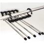 5PC Random Color 5 in 1 Multi-Function Home Hanger Stainless Steel Plastic Clothes Hanger Rack