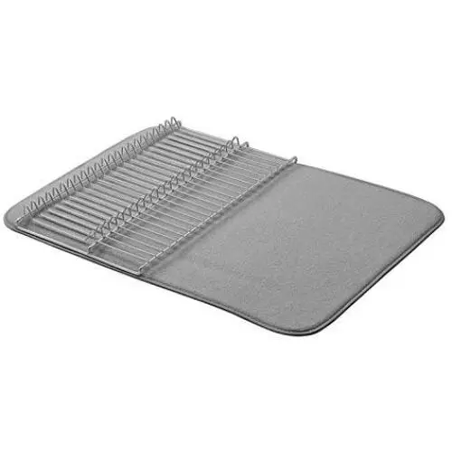 AmazonBasics Large Drying Rack - 18"x24" - Charcoal/Nickel, With 2 Mats AmazonBasics Large Drying Rack - 18"x24" - Charcoal/Nickel, With 2 Mats