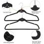 Adealink 10Pcs Non Slip Velvet Suit Clothes Hangers Wardrobe Home Organizer