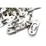 AUEAR, 20 Pcs Metal Keyhole Hanger Hanging Fasteners Hardware with Screws for Picture Frames Mirrors Cabinet