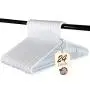 Heavy Duty White Plastic Tubular Hangers, Adult Size, Set of 24 Made in The USA (Heavy Duty) Heavy Duty White Plastic Tubular Hangers, Adult Size, Set of 24 Made in The USA (Heavy Duty)