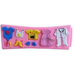 Yunko Baby Shower Clothes Hanger Cake Decorating Fondant Silicone Mold Chocolate Candy Cupcake Mold