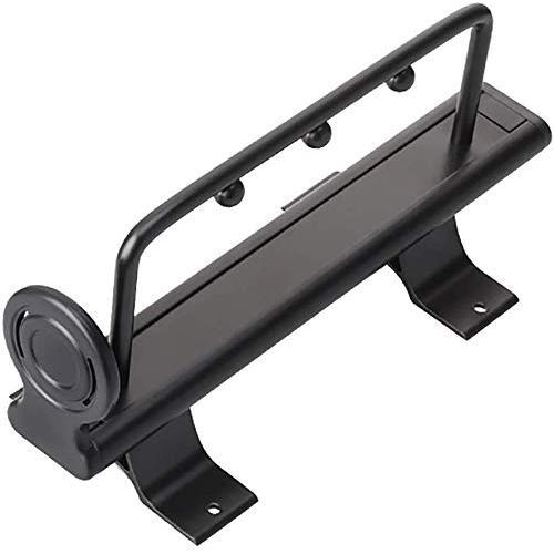 Hanger Extendable Wardrobe Rail Organizer Rack Clothes Hanger Load Capacity Abs Plastic Steel abs Plastic (Color : Black Size : 25cm)