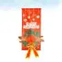 STOBOK Christmas Hanging Decoration Xmas Tree Wreath Ornament Cloth Outdoor Indoor Merry Christmas Door Hanger Porch Sign Holiday Party Supplies (Random Style)