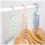 10pcs Random Color Coat Hangers for Clothes Creative Rotating Handle 5-Hole Windproof Hanger Baby Kids Wardrobe Classification Organizer 10pcs Random Color Coat Hangers for Clothes Creative Rotating Handle 5-Hole Windproof Hanger Baby Kids Wardrobe Classification Organizer