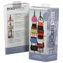 Perfect Curve BragRack18 Over-The-Door Purse Organizer, Two Straps, Holds Up To 18 Bags, Black
