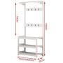 Yuwen Pared Percha para La Wieszaki Kleerhanger Colgador Ropa Appendiabiti Wood Cintre Wieszak Cabide Perchero De Pie Clothes Hanger