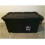 Set of 2 Rolling Storage Bins with Handles, Portable Containers with Latching Lid, Heavy Duty Durable Organizers for Garage, Workshop, Laundry Easy Mobility 40 Gallon Boxes Set of 2 Rolling Storage Bins with Handles, Portable Containers with Latching Lid, Heavy Duty Durable Organizers for Garage, Workshop, Laundry Easy Mobility 40 Gallon Boxes