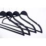 Black Extra Non Slip Rubber Coated Suit Hanger (30 Pack)