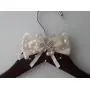 Wedding Hanger, One Line Personalized wedding hanger, Brides Hanger, Personalized Bridal Gift, Wedding Dress Hanger, Bridesmaid, With Ivory Bow, Rhinestone, Pearls, Rose Gold. Wedding Hanger, One Line Personalized wedding hanger, Brides Hanger, Personalized Bridal Gift, Wedding Dress Hanger, Bridesmaid, With Ivory Bow, Rhinestone, Pearls, Rose Gold.