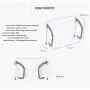 2pcs Portable Foldable Drying Rack Clothes Punch Free Hanger Winter Heating Radiator Balcony Clothes Hanger 2pcs Portable Foldable Drying Rack Clothes Punch Free Hanger Winter Heating Radiator Balcony Clothes Hanger