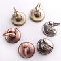 Kindlov-hom Curtain Holdbacks Pair for Draperies 4pcs Retro Vintage Antique Bronze Tieback Hooks Curtain Tassel Hanger Holder Clothes Hat Towel Coat Hanger Hook Curtain Tie Backs