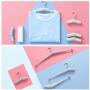 5 PCS Foldable Clothes Hangers Portable Telescopic Clothes Hanger Traveling Anti-skid Magic Drying Rack Furniture decoration.