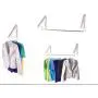 Clothes Hanger - Folding Retractable Clothes Racks| Wall Mounted Clothes Drying Rack| Home Storage Organiser Space Savers for Living Room/Bathroom/Bedroom/Office, Easy Installation - 2 Pack Clothes Hanger - Folding Retractable Clothes Racks| Wall Mounted Clothes Drying Rack| Home Storage Organiser Space Savers for Living Room/Bathroom/Bedroom/Office, Easy Installation - 2 Pack