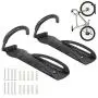 GOFORWILD Bike Rack Garage Wall Mount, Bicycle Depot Wall Hanger, Vertical Bike Hook for Indoor Bike Storage,Heavy Duty Holds Up to 60 lb,2 Packs with Screws Black